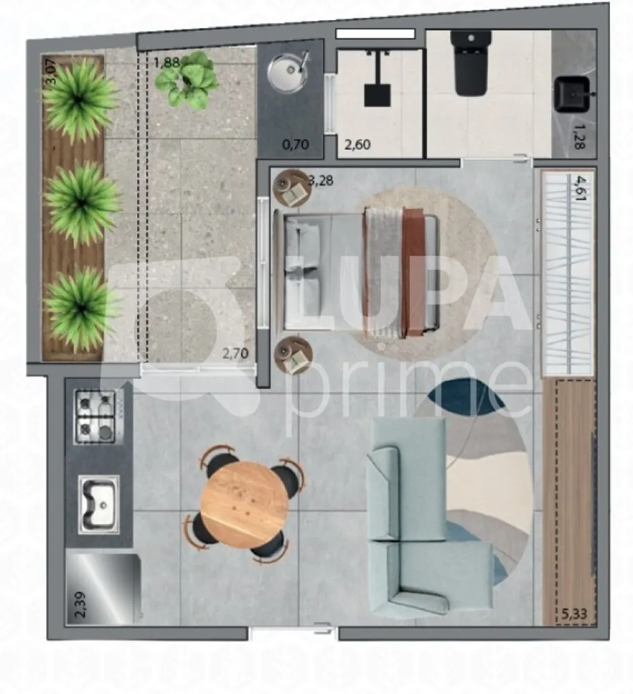 Apartamento, 1 quarto, 36 m² - Foto 5