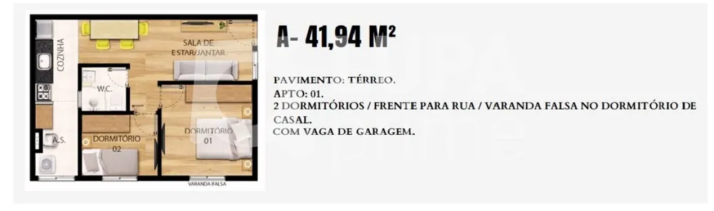 Apartamento, 2 quartos, 42 m² - Foto 4