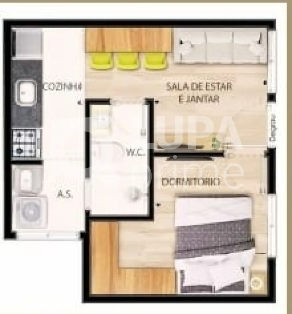 Apartamento, 1 quarto, 26 m² - Foto 6