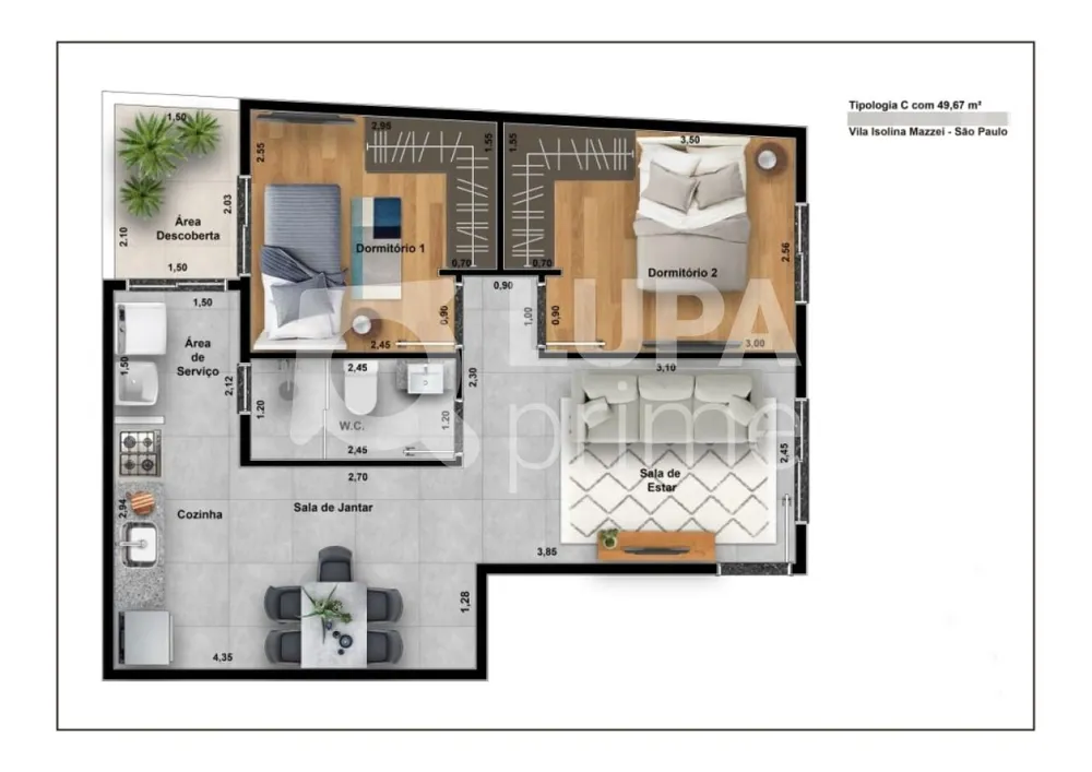 Casa de Condomínio, 2 quartos - Foto 3