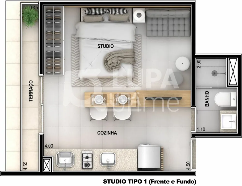 Apartamento, 1 quarto, 25 m² - Foto 8