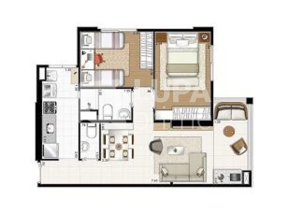 Apartamento, 2 quartos, 55 m² - Foto 6