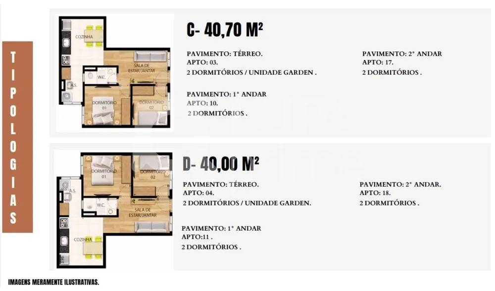 Apartamento, 2 quartos, 43 m² - Foto 2