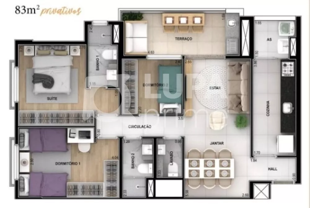 Apartamento à venda com 3 quartos, 83m² - Foto 18