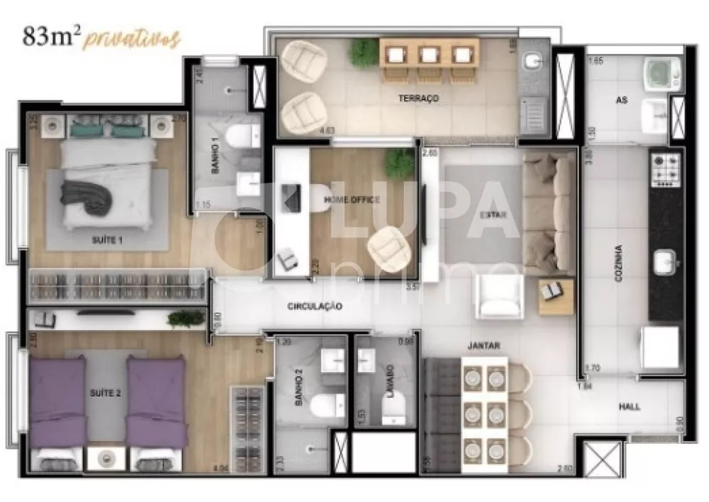 Apartamento à venda com 3 quartos, 83m² - Foto 17