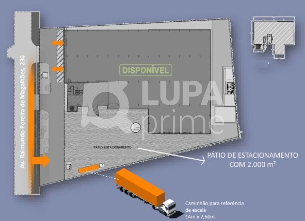 Depósito-Galpão, 2205 m² - Foto 1