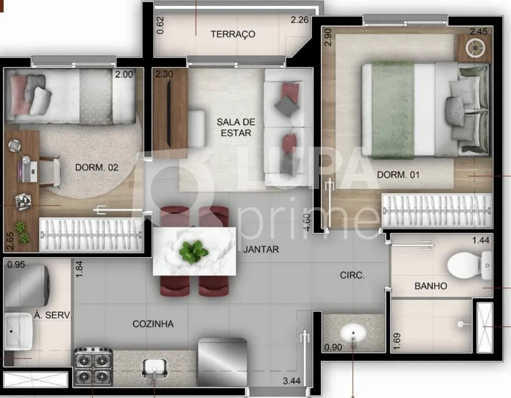 Apartamento, 2 quartos, 37 m² - Foto 5