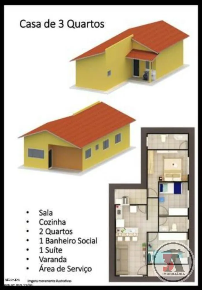 Casa de Condomínio, 3 quartos - Foto 4