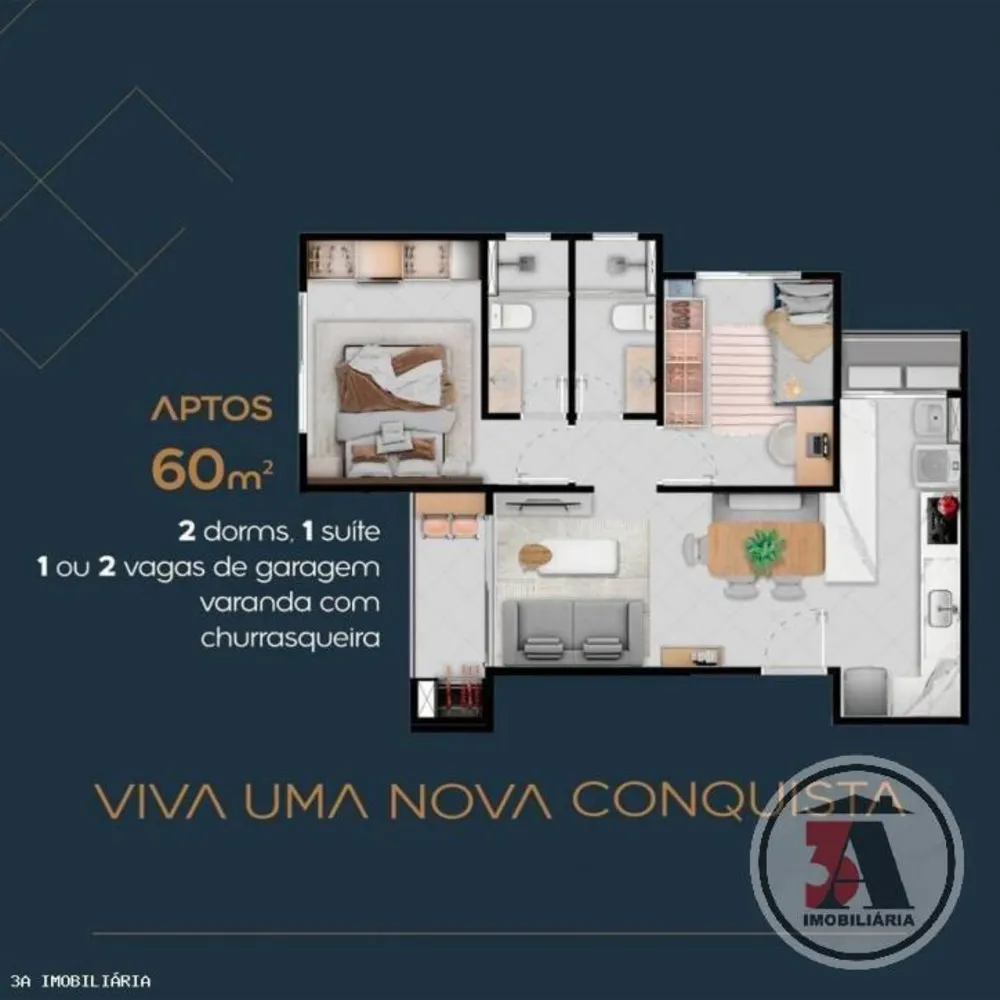 Apartamento, 2 quartos, 75 m² - Foto 1