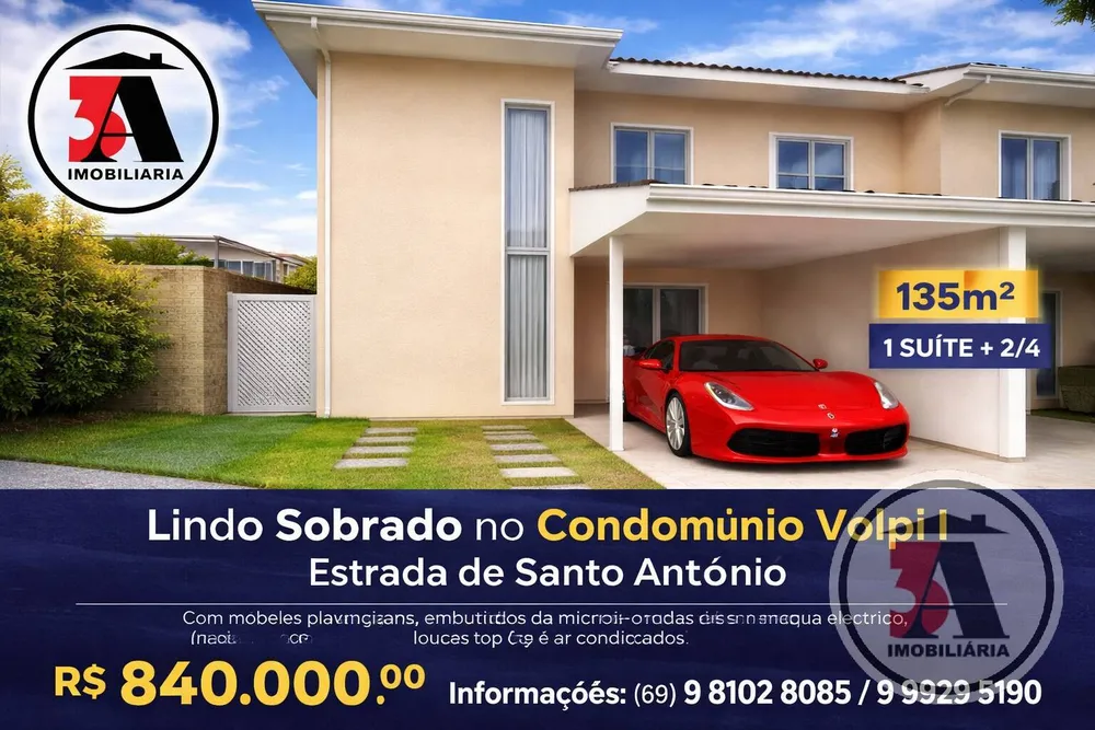 Casa de Condomínio, 3 quartos - Foto 1