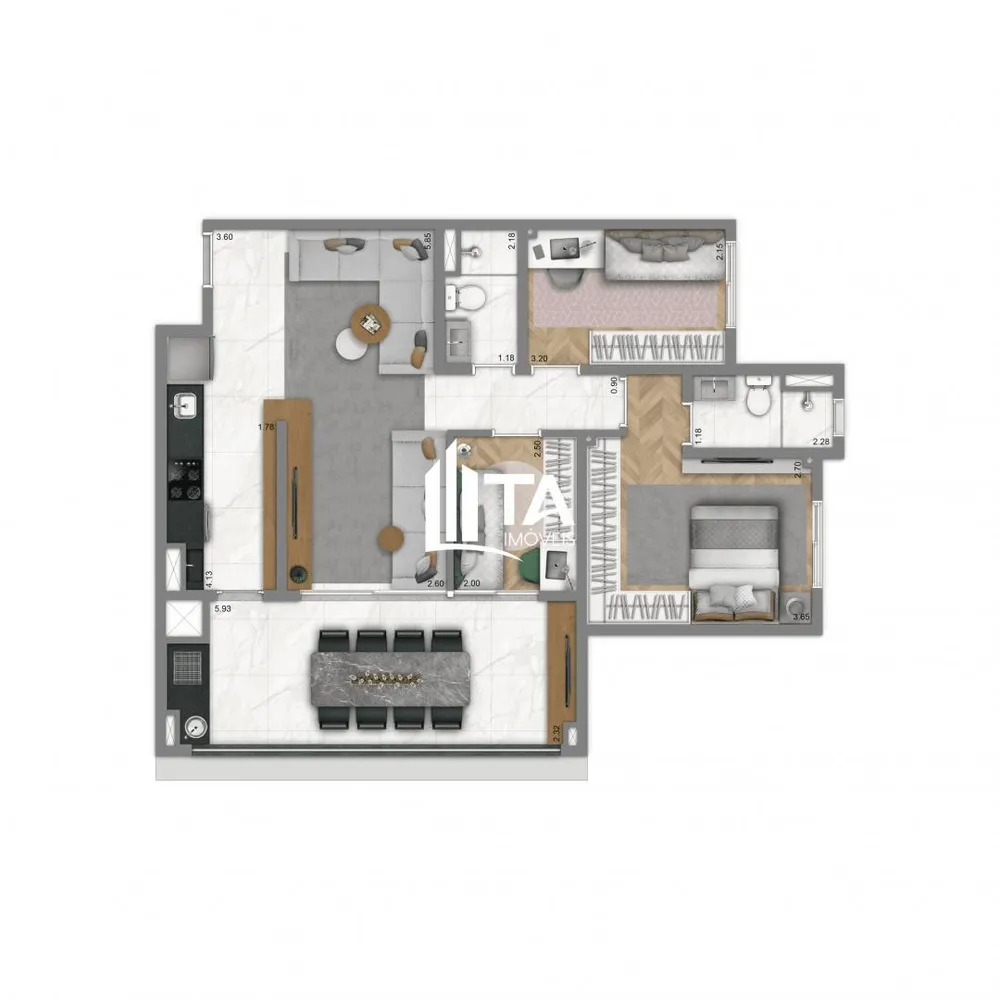 Apartamento, 3 quartos, 80 m² - Foto 5