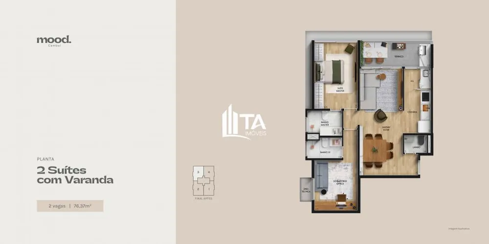 Apartamento, 2 quartos, 104 m² - Foto 7