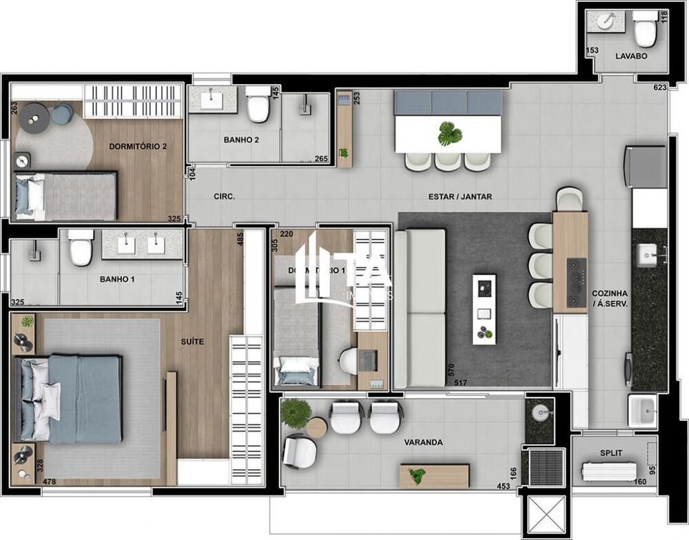 Apartamento, 3 quartos, 105 m² - Foto 4